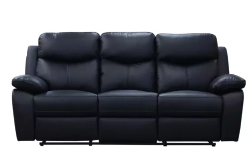 Calabria Pillow-Top Arm Reclining Sofa Black